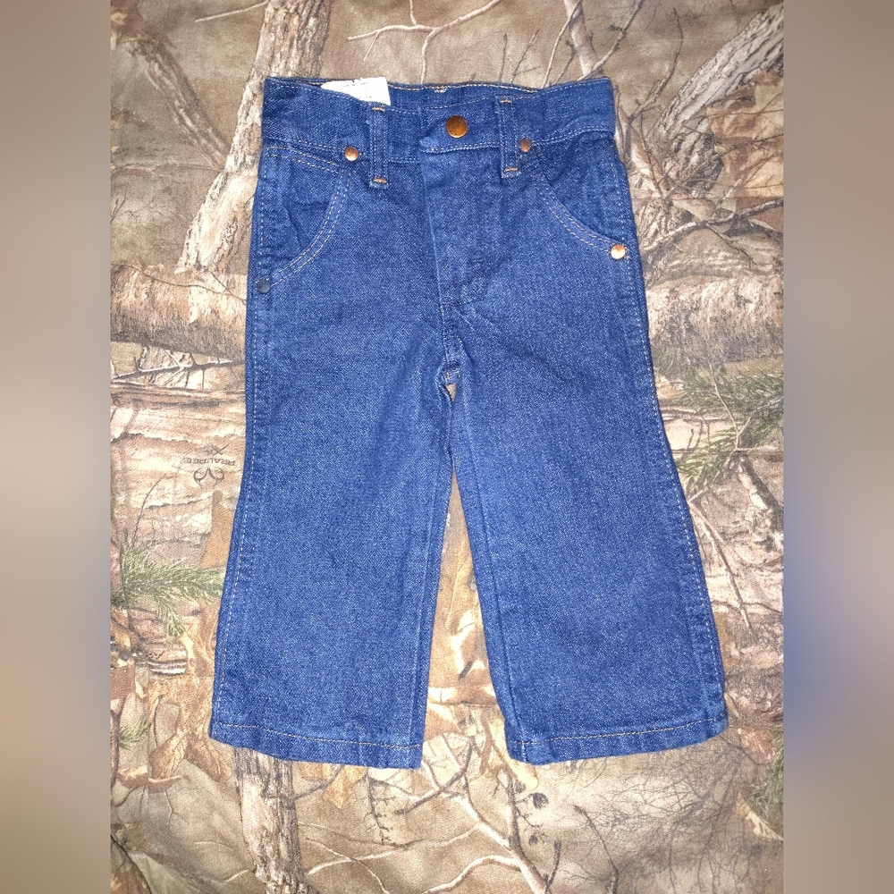 Kids Blue Denim Straight-Leg Jeans